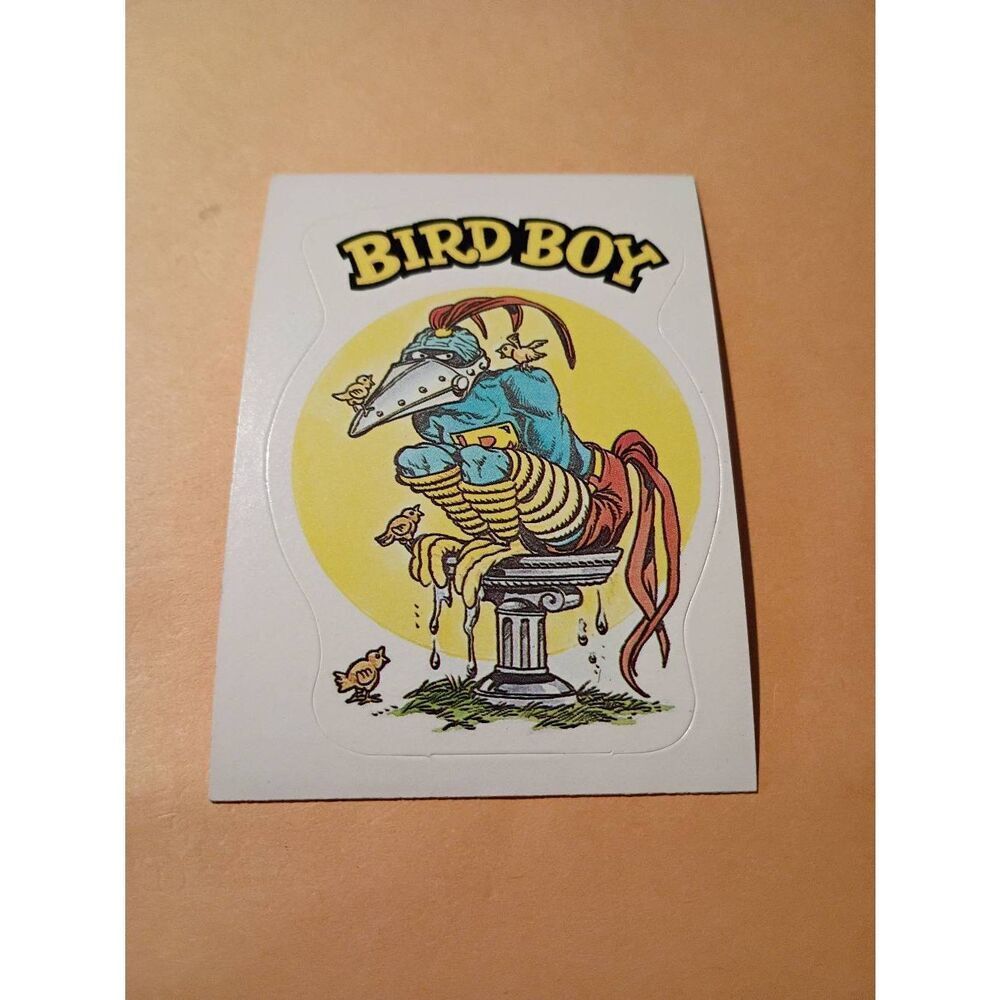 1983 General Mills Zero Hero Trading Card Sticker Vintage #64 Bird Boy